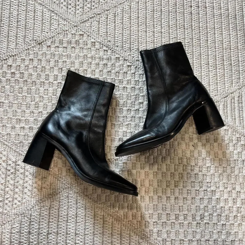 Tony Bianco Dusty Black Como Ankle Boots